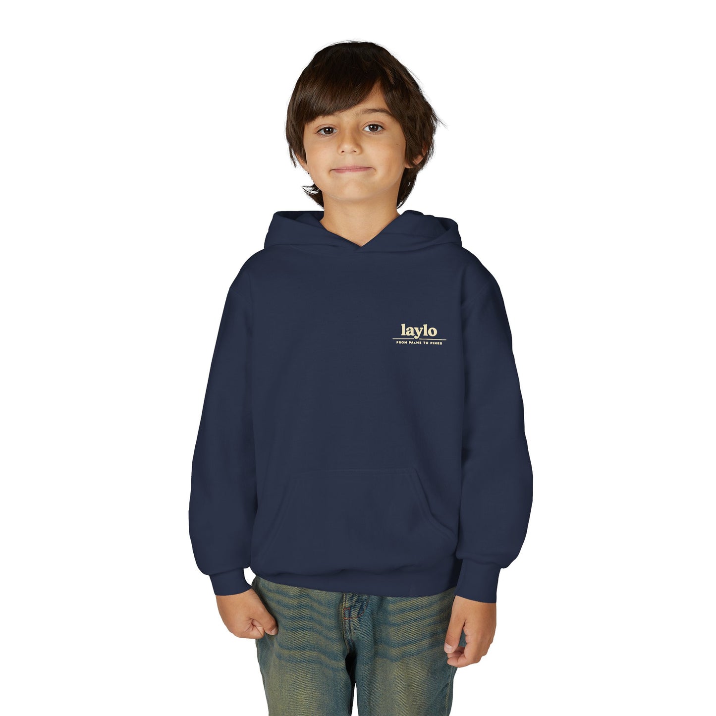 Laylo Palm & Pine Youth Hoodie — Graphic Hooded Sweatshirt