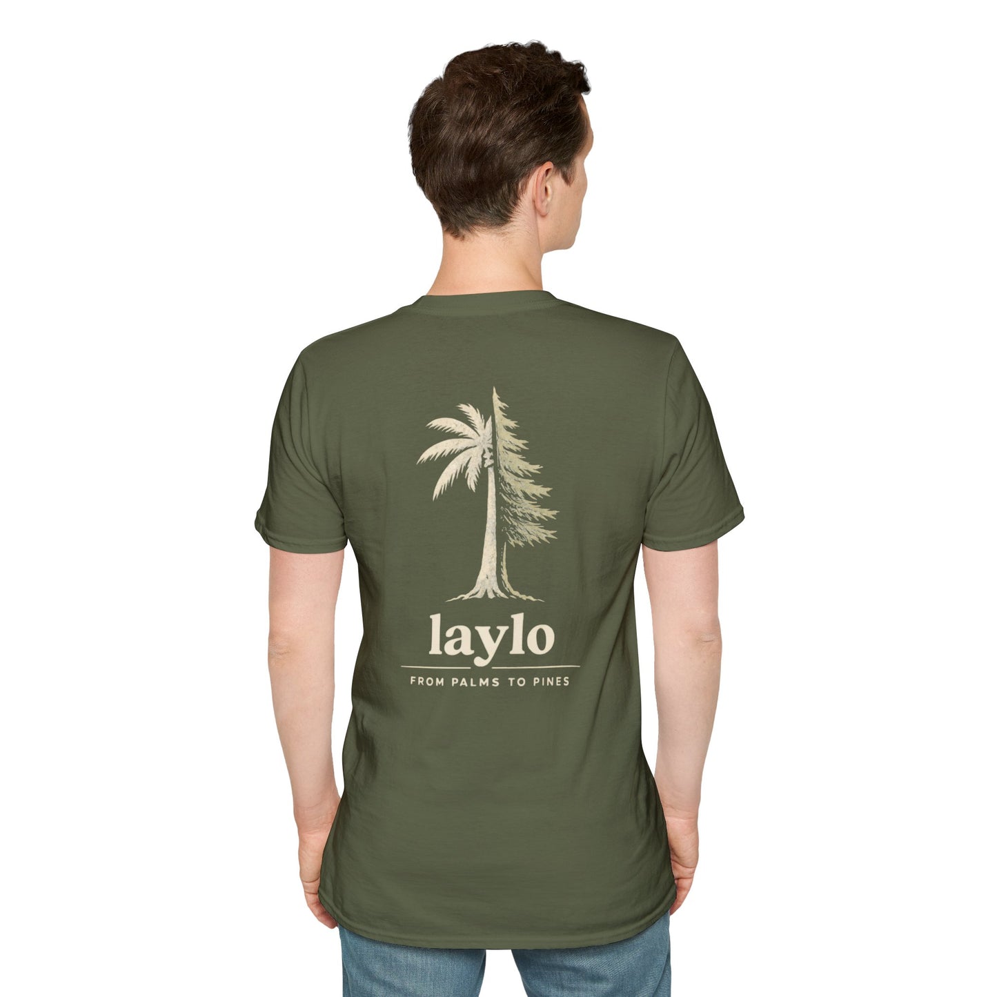 laylo 'from palms to pines' graphic t-shirt