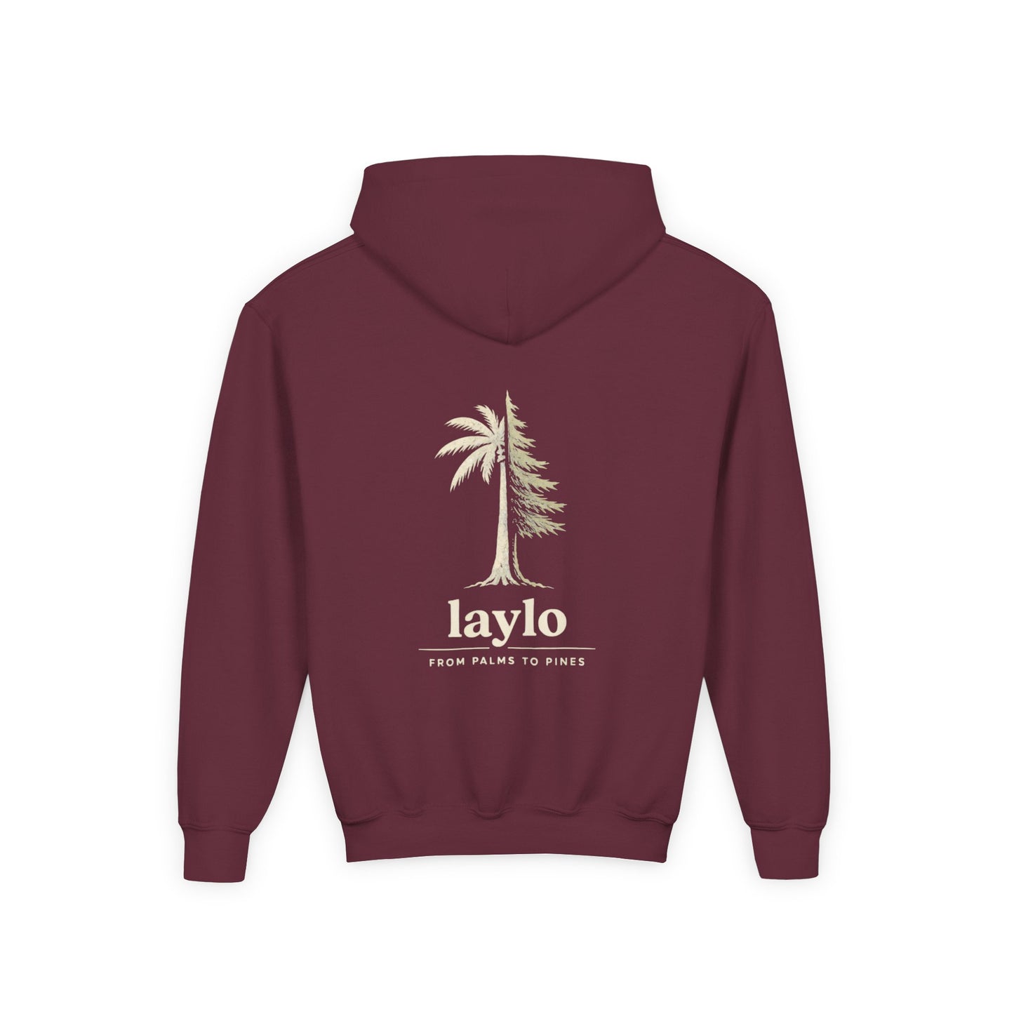 Laylo Palm & Pine Youth Hoodie — Graphic Hooded Sweatshirt