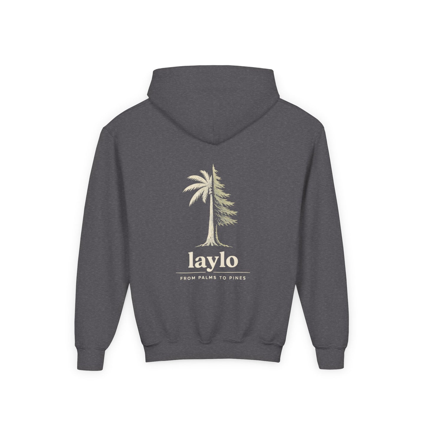 Laylo Palm & Pine Youth Hoodie — Graphic Hooded Sweatshirt
