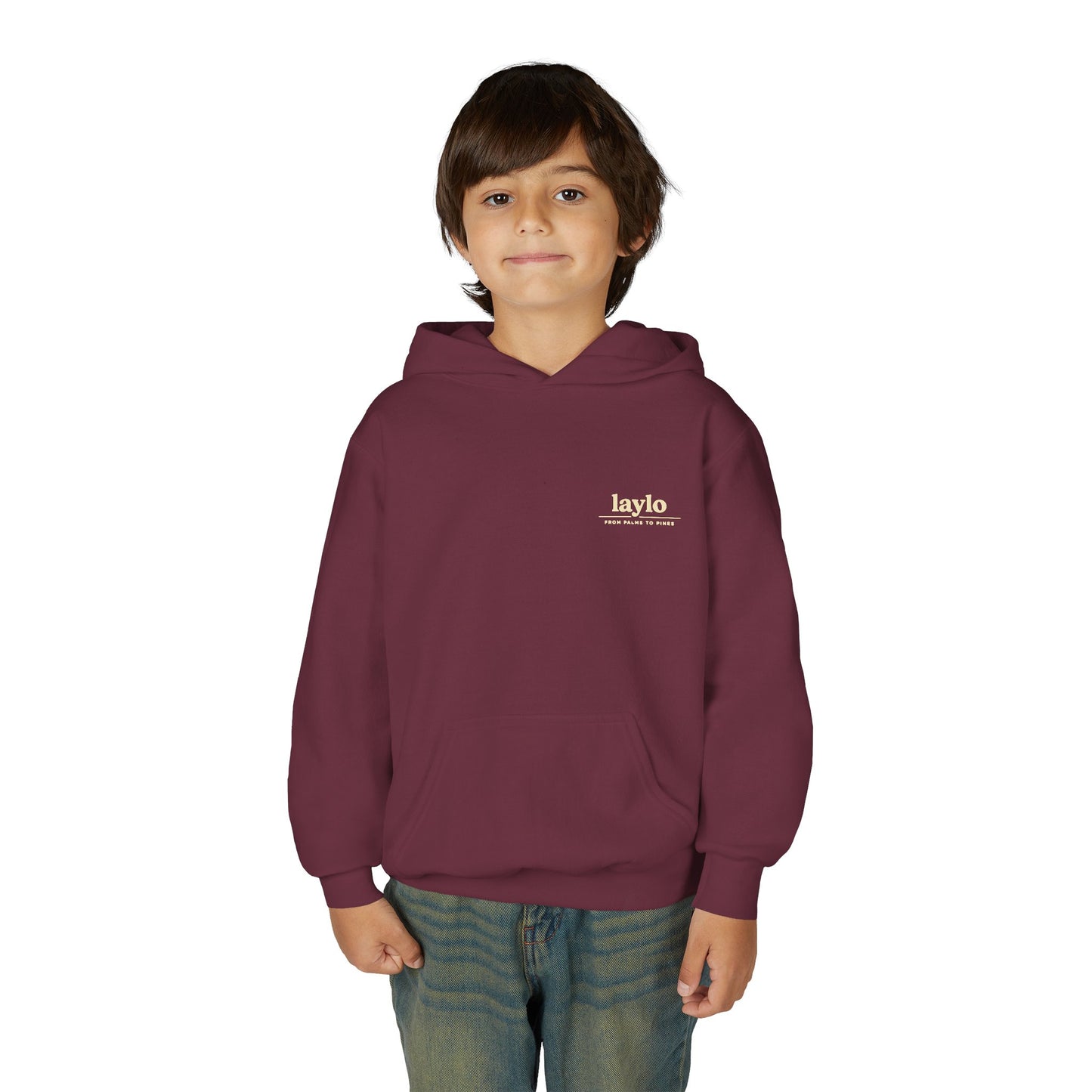 Laylo Palm & Pine Youth Hoodie — Graphic Hooded Sweatshirt