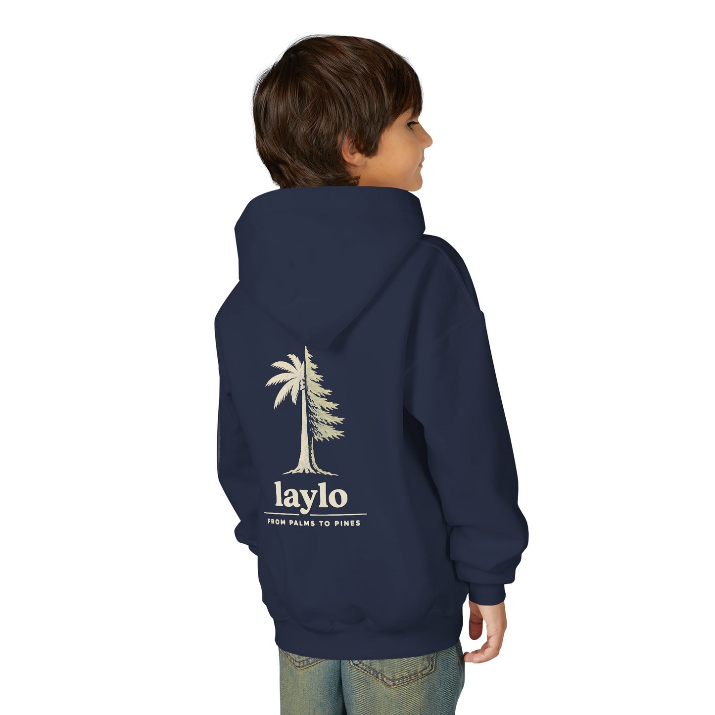Laylo Palm & Pine Youth Hoodie — Graphic Hooded Sweatshirt